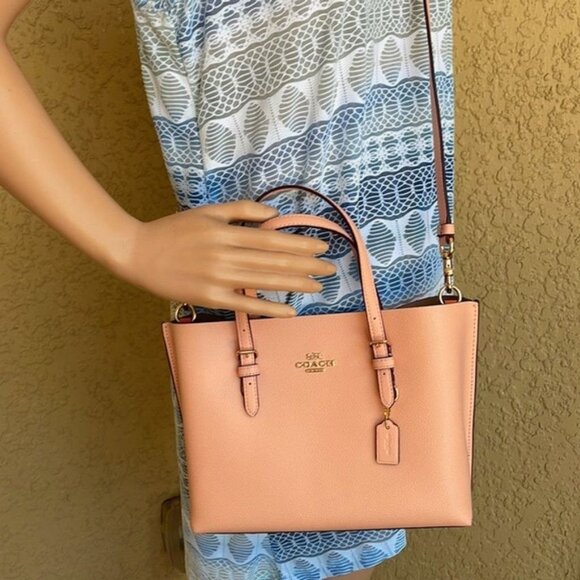 Coach C4084 Mollie Tote 25 Faded Blush - Picture 2 of 12